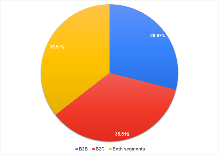 Figure 5. Percentage of participants working in B2B, B2C, and other types of companies